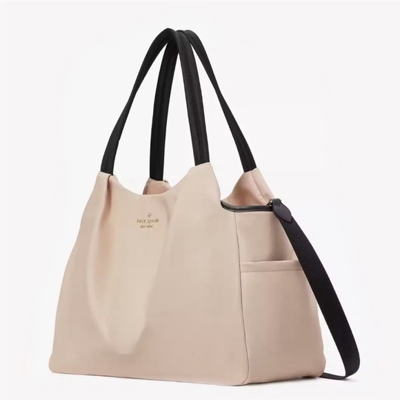 ♠️kate spade Chelsea Nylon Baby Bag, Warm Beige NWT - Picture 3 of 14
